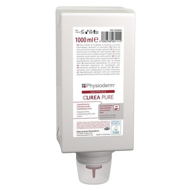 PGP Hautpflegecreme PHYSIODERM CUREA PURE 1l O/W-Emulsion Variofl.PHYSIODERM (1000 ml) (14383002)