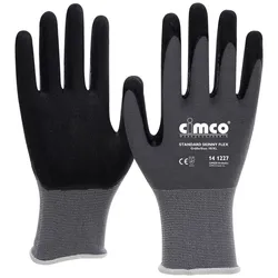 Cimco Standard Skinny Flex schwarz/grau 141266 Strickgewebe Arbeitshandschuh Größe (Handschuhe): 9,