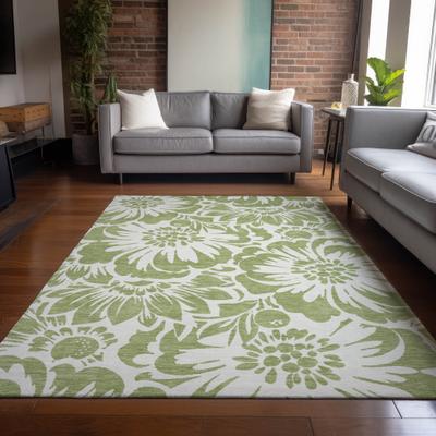 Addison Rugs Machine Washable Indoor/ Outdoor Whimsy Floral Chantille Rug