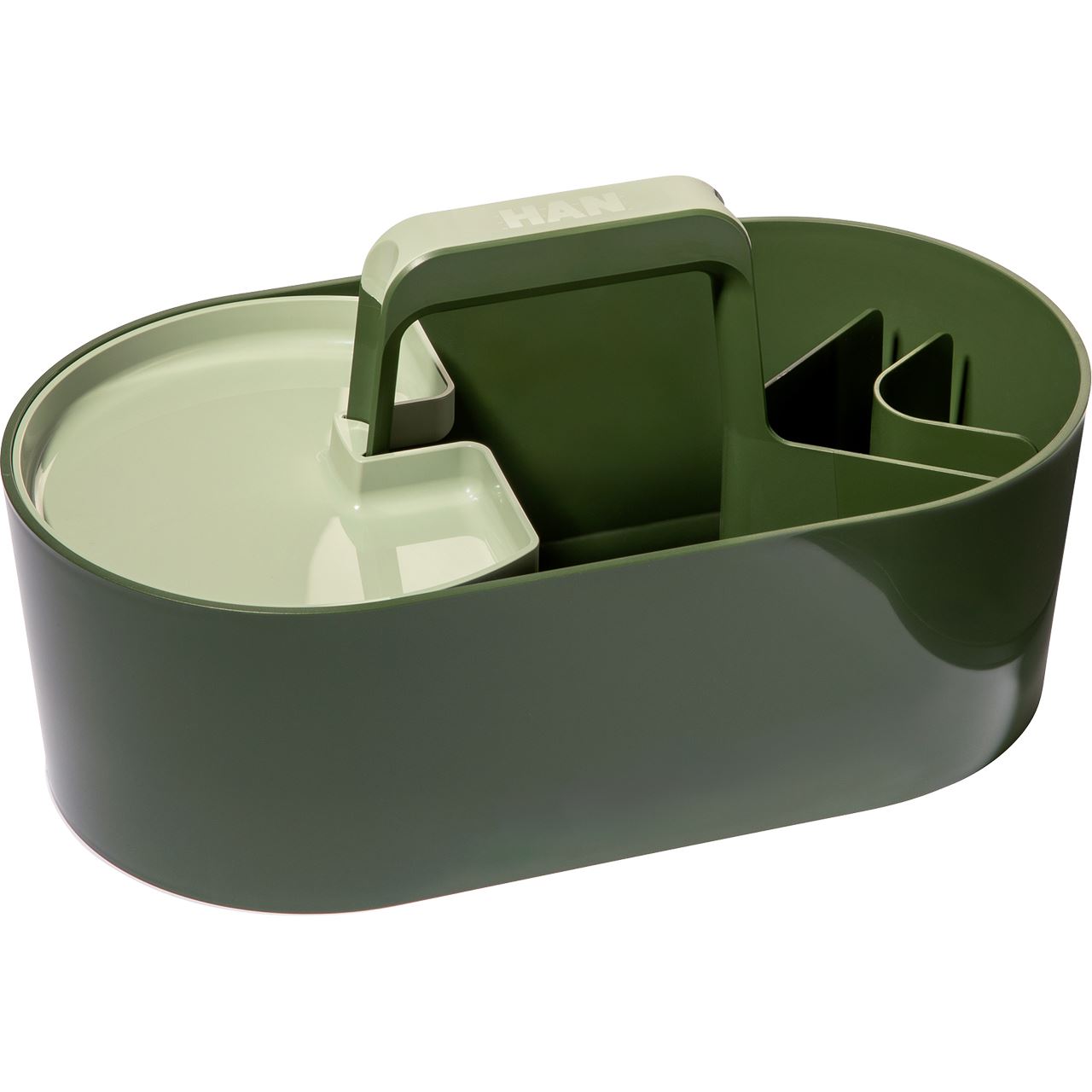 HAN Schreibtisch-Organizer Toolbox Loft grün Kunststoff 4 Fächer 34,0 x 18,7 x 18,8 cm