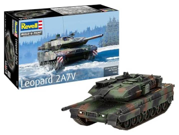 Revell 03355 Leopard 2A7V Tank 1:72 Schaal Ongebouwd/Ongelakt Plastic Model Kit