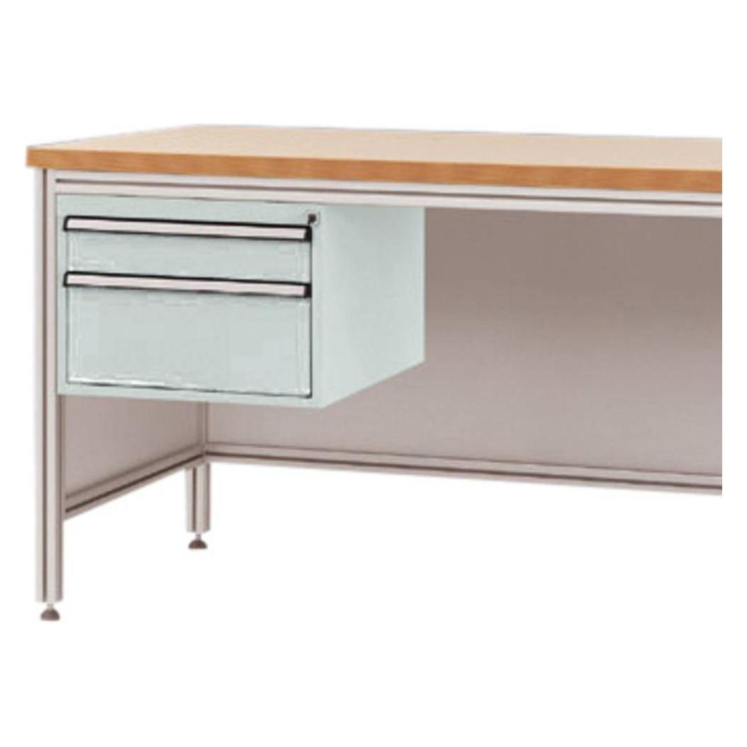 Manuflex ZB4572.7035 Gehäuse-Unterbau für ALU-Arbeitstische Nutzhöhe 300 mm (Metall) (ZB4572.7035)