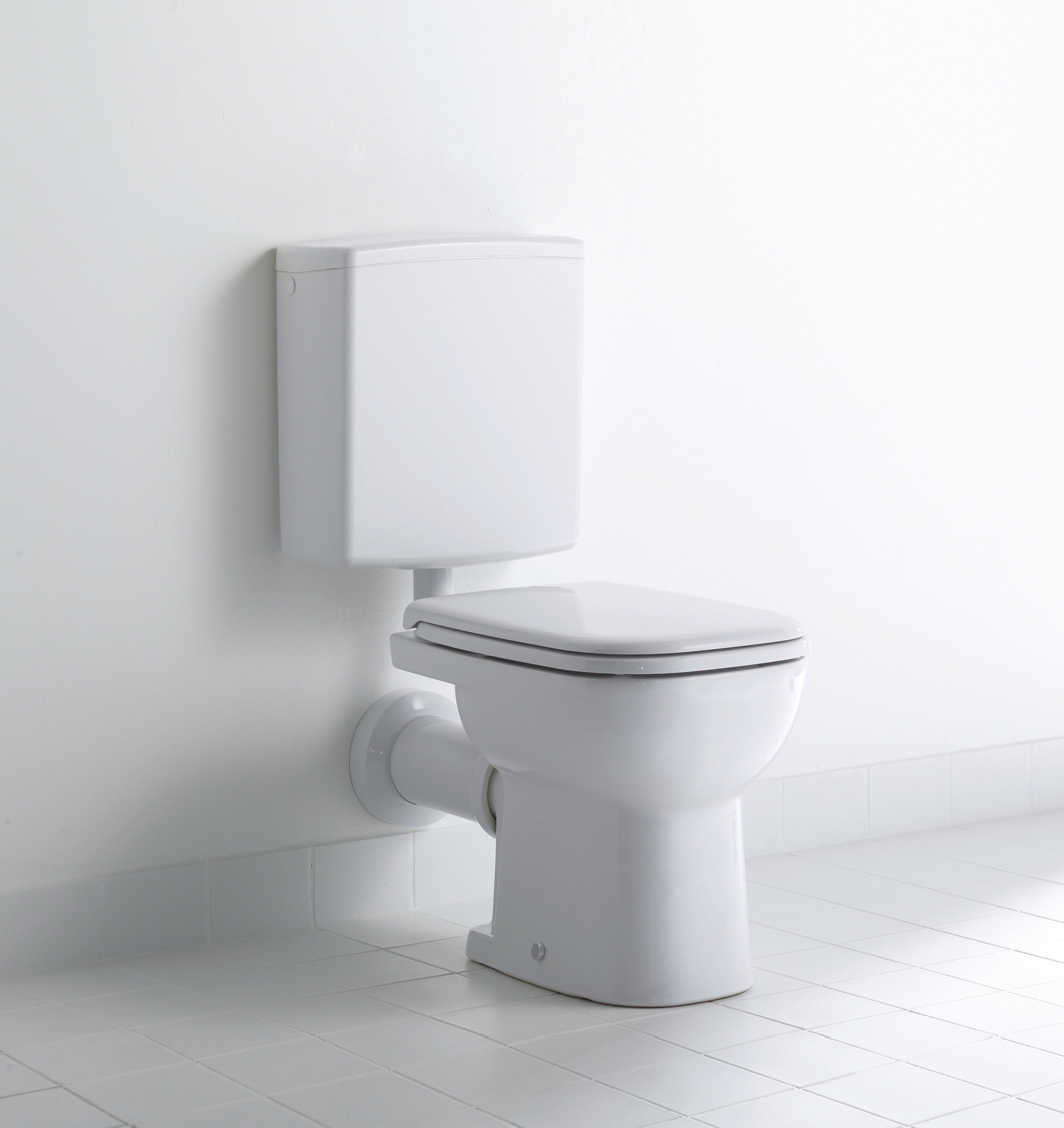 WC à poser à fond creux Duravit D-Code 2108092000 Blanc brillant, HygieneGlaze, sortie horizontale