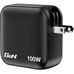 Verbatim Mini GaN Ladegerät (100 W, 4 Ports), USB Ladegerät, Schwarz