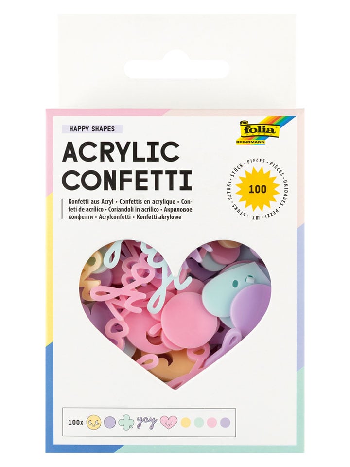 folia PAPER Konfetti "Happy Shapes" - ab 6 Jahren - 100 Stück - onesize