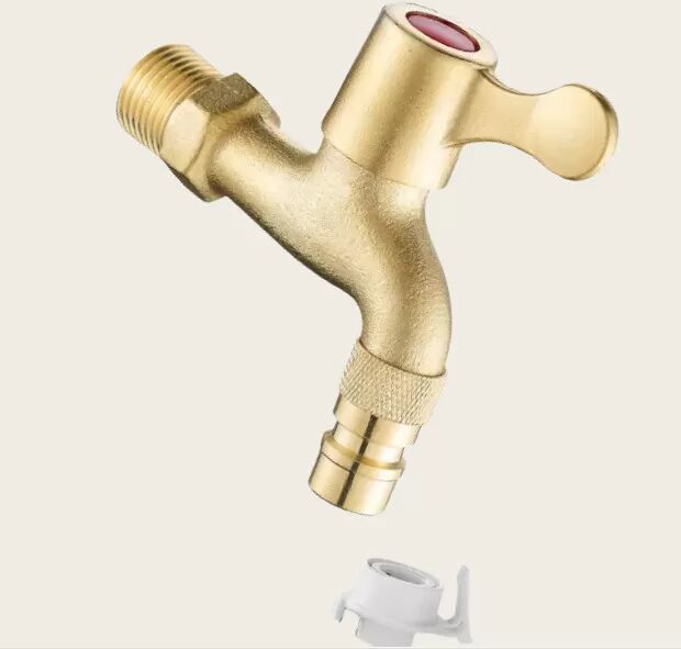INF Wasserhahn für automatische Waschmaschine aus Messing, 1/2 Zoll Einlass model 1