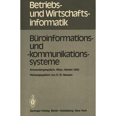 Büroinformations- und -kommunikationssysteme, Taschenbuch von , Springer Berlin, 978-3-540-11599-1