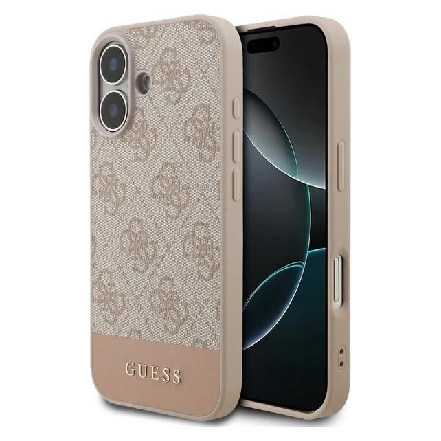 Guess iPhone 17 Back-Cover hul - 4G Bottom Stripe - Rosa (Apple iPhone 17) (GUHCP17SG4GLPI)