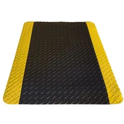 Miltex Arbeitsplatzmatte 150 x 90 cm »YOGA DOME ULTRA« mit Signalstreifen schwarz, 150x1.4 cm