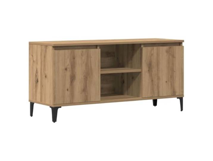 KGFHERENB TV-Schrank Artisan-Eiche 102x35x50 cm Lowboard Vielseitiges TV-Möbel für Wohnzimmer und Schlafzimmer mit geschlossenen Fächern für eine saubere Optik.