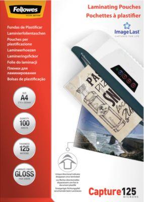 FELLOWES Laminierfolien, DIN A4, 125 mic., 100 Stück