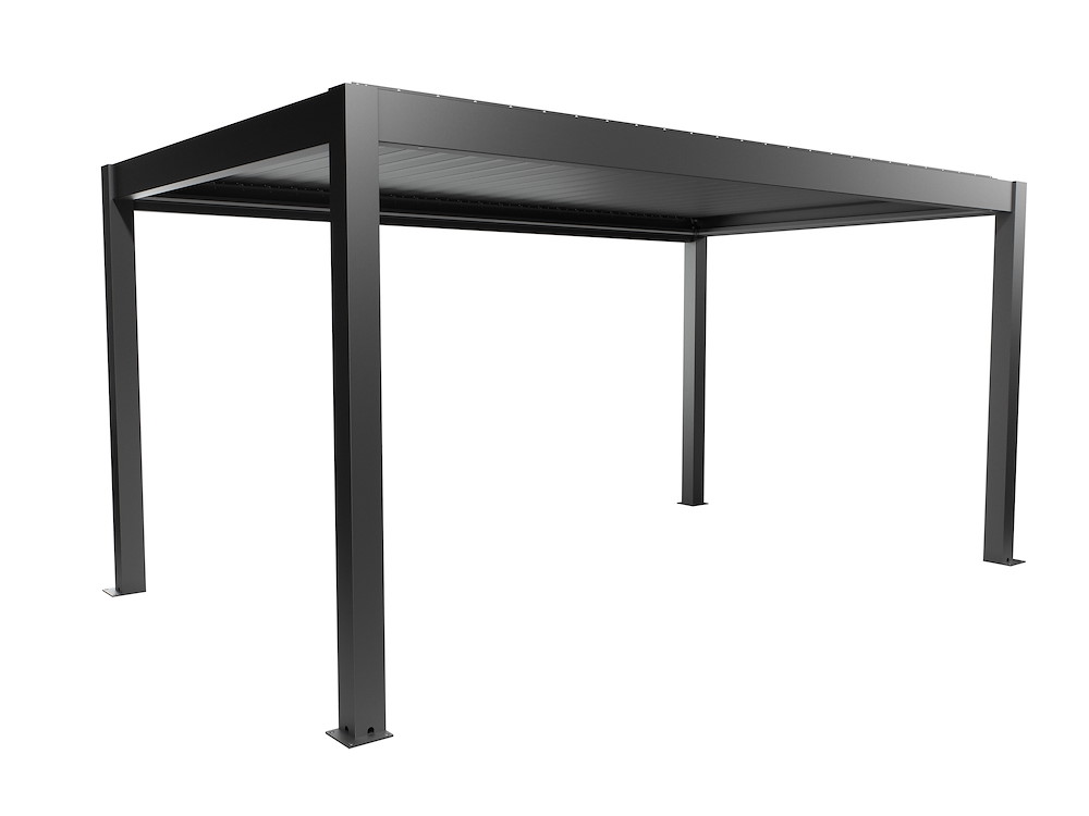 BIOHORTGARTE Pergola Gr. 5 x 3 dunkelgrau-metallic 16983524