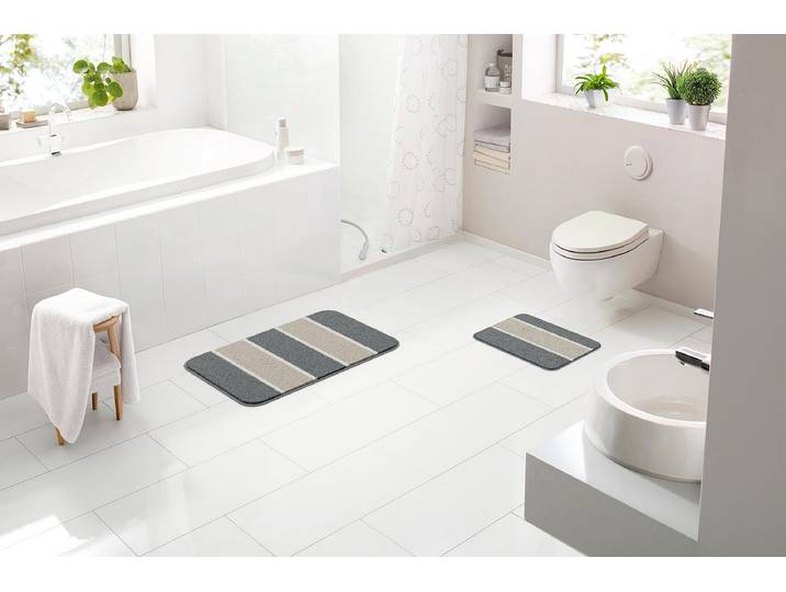 Tapis de bain Waymore 40 x 50cm Noir/Anthracite