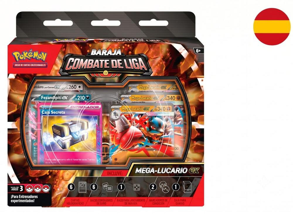 Nintendo Pokémon Kaartspel Liga-gevecht Mega-Lucario-ex Spaanse editie