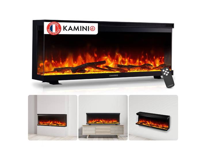 Cheminée électrique Kaminio Lea 107\,1x43 mm 1800 Watt