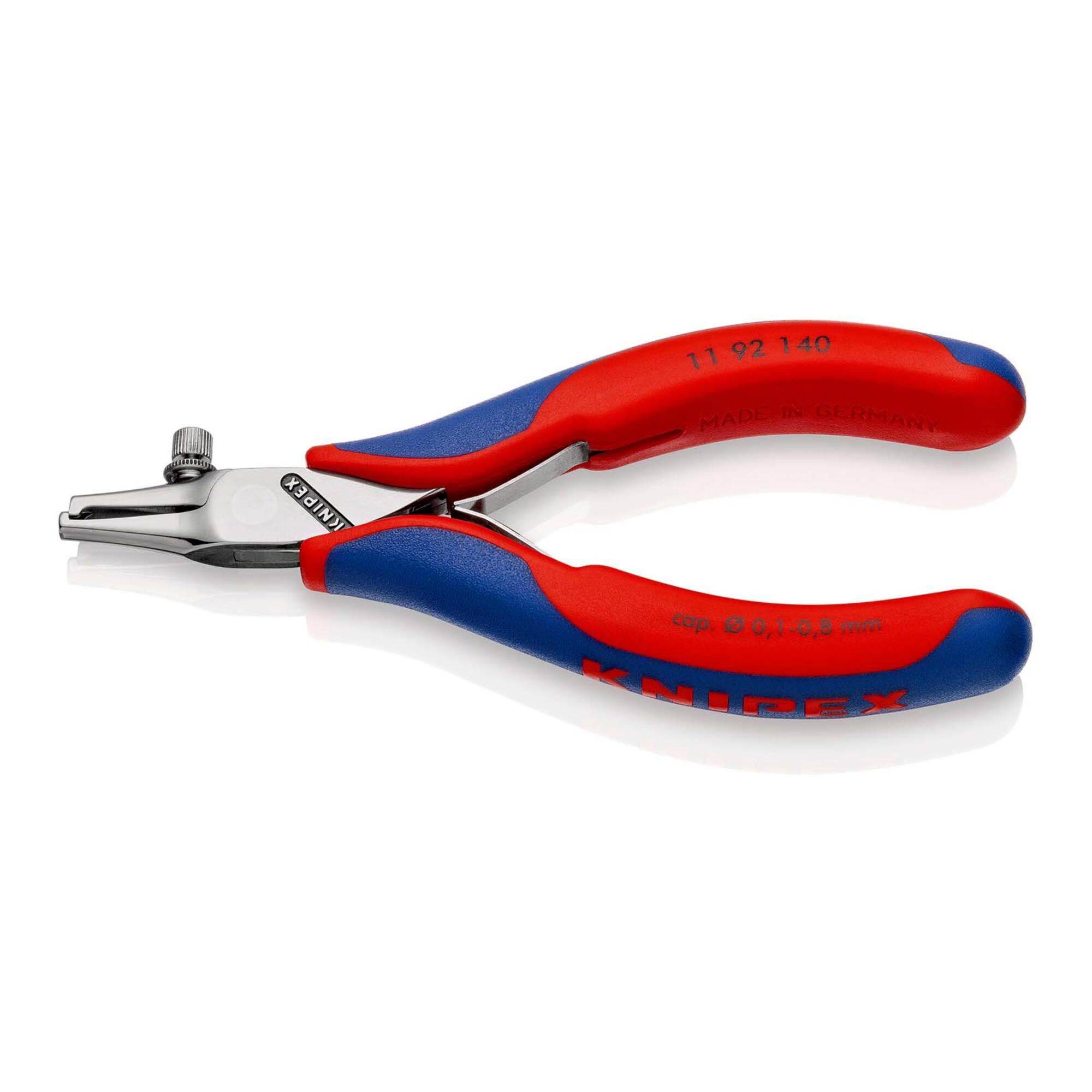 KNIPEX 11 92 140 Elektronik-Abisolierzange mit Mehrkomponenten-Hüllen 140 mm)
