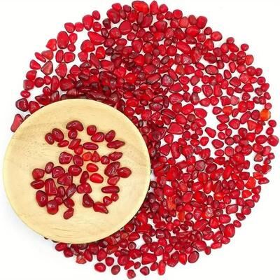 Uplift Picks Premium Red Glass Gravel For Aquarium And Vase Decoration 3 5mm 60g