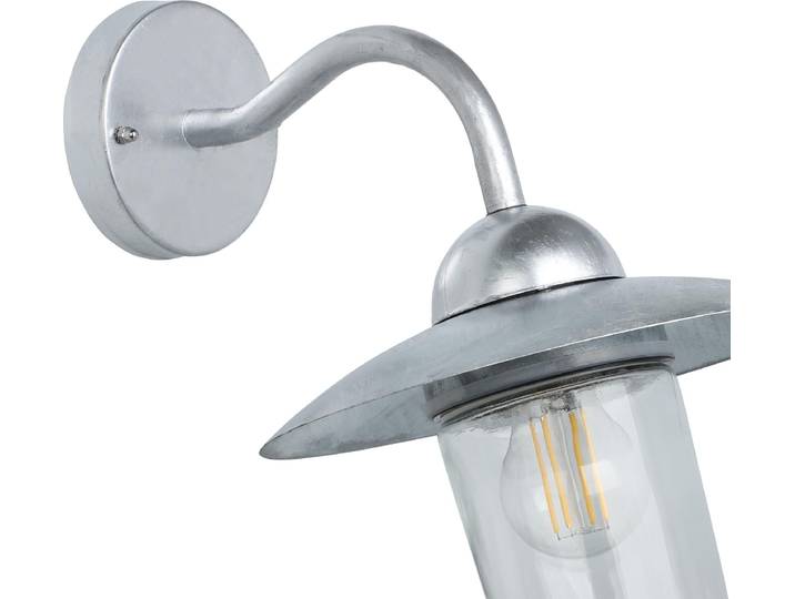 EGLO Applique murale d'extérieur Milton 60 W argent 88489
