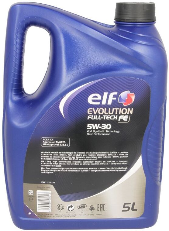 Motoröl ELF Evolution Fulltech FE 5W30 5L