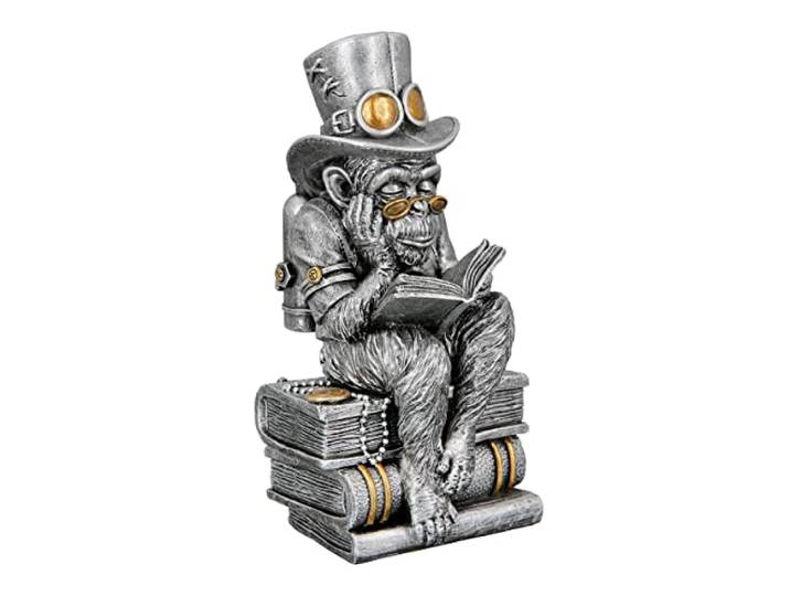Casablanca - Poly Sculptuur Steampunk Reading ape VE 2
