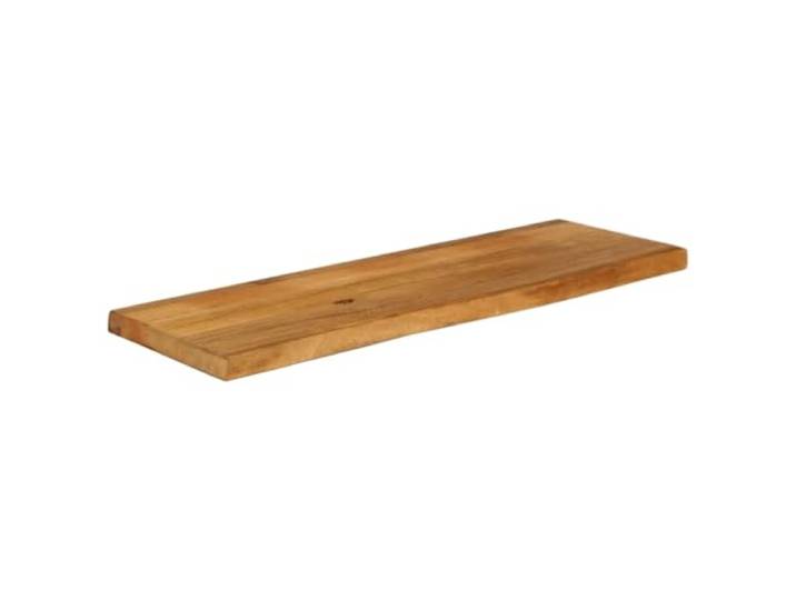 Tischplatte mit Rand Tischplatte, 120x40x3,8 cm, Mangoholz Robuster tropischer Stoff, rustikales Design, universell für Haus und Büro, leichte Reinigung, einzigartige Maserung