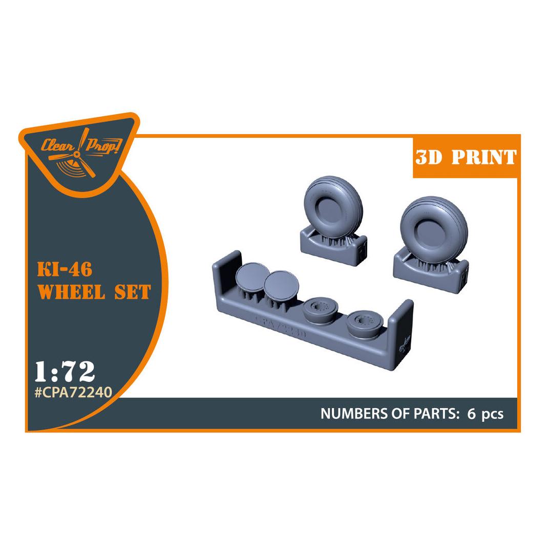 Clear Prop Accessories Ki-46 Wheel set (CPA72240)