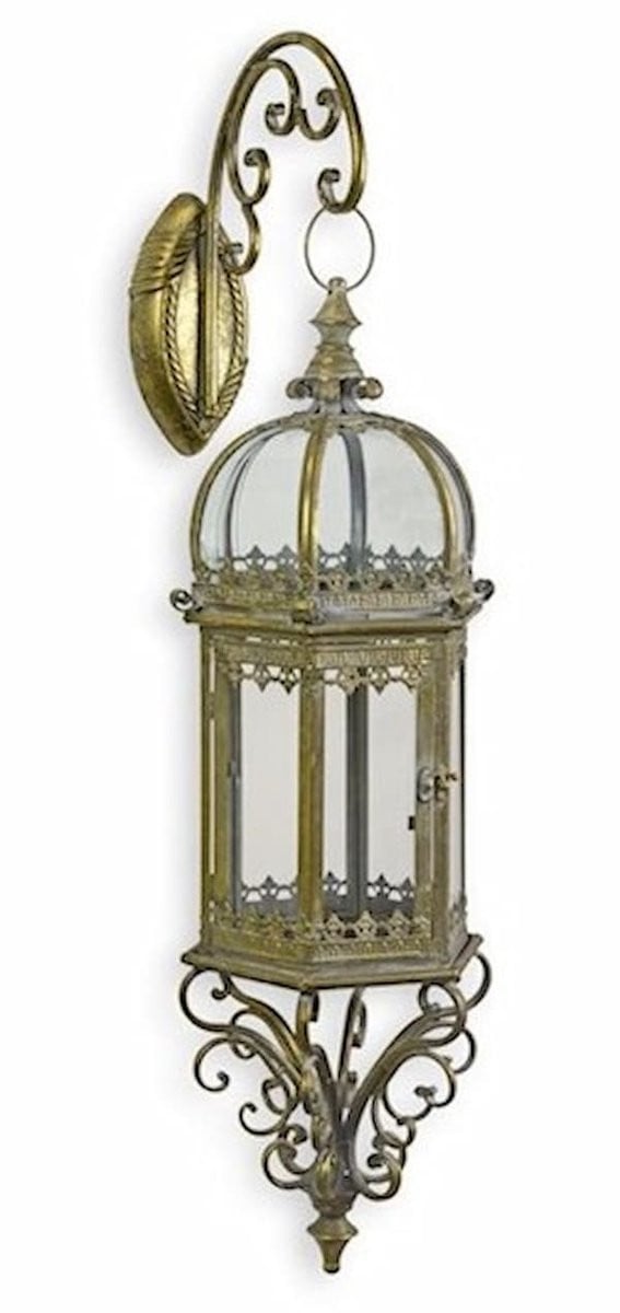 Boutique Trukado Wandlantaarn Rococo stijl Goud Hoogte: 70,6 cm