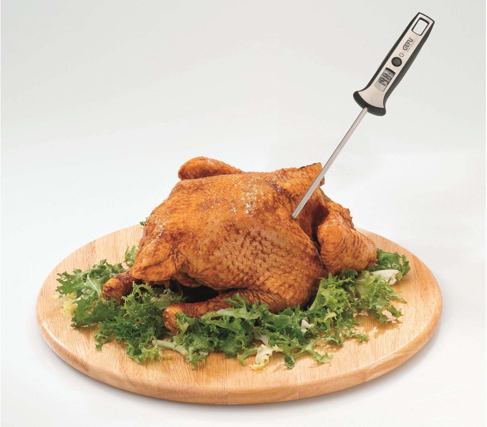Bratenthermometer GEFU "Scala", schwarz (schwarz, silberfarben), B:3,1cm H:23,8cm T:2,2cm, Edelstahl, Kunststoff, Temperaturmessgeräte, Bratenthermometer schwarz, silberfarben Einheitsgröße