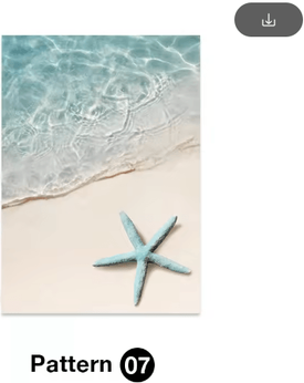 Inspire Picks Tropical Ocean Shell Canvas Wall Art Summer Coastal Living Room Decor 7 50x70cm No Frame