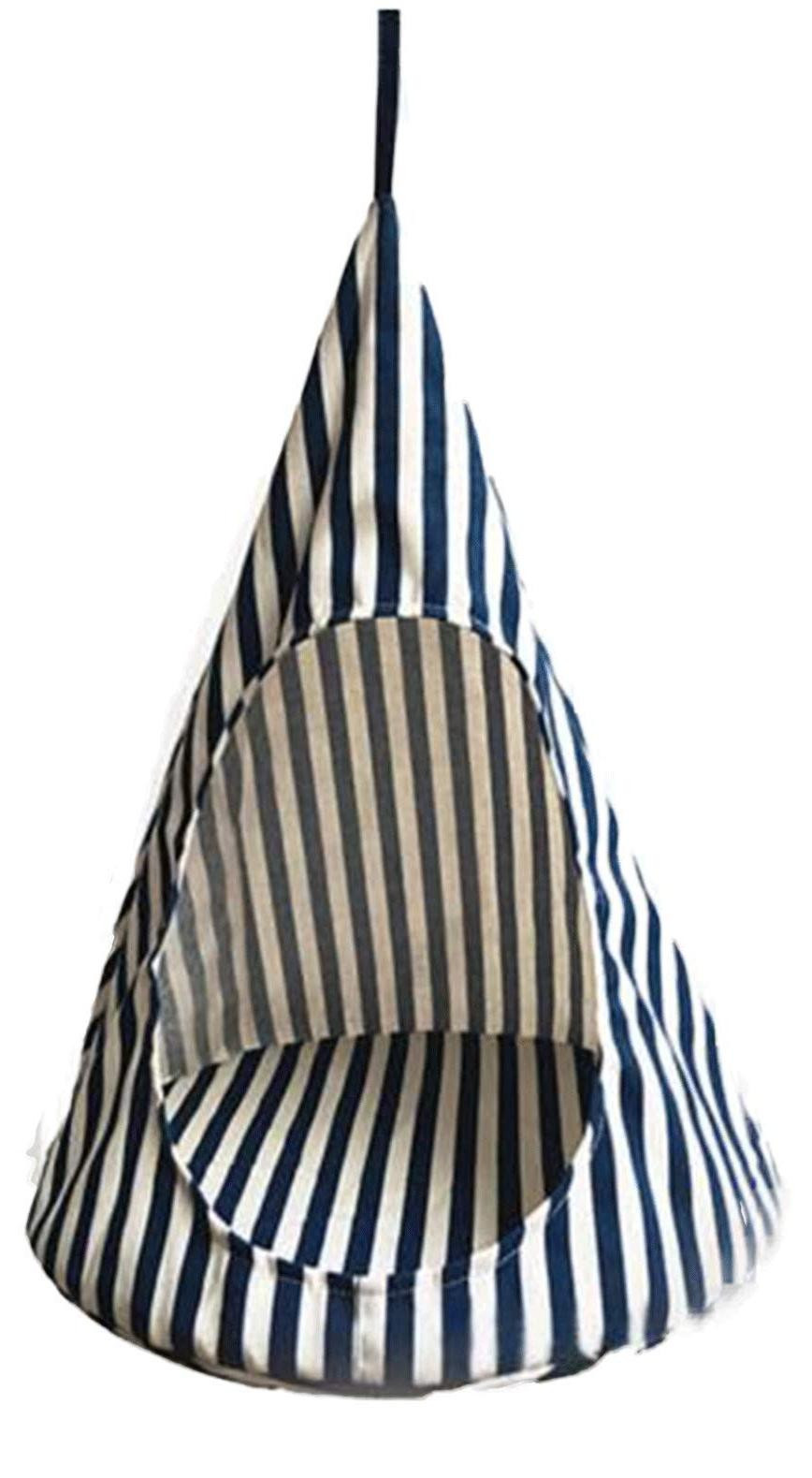 Kattenhangmat Blauw gestreept Opvouwbaar