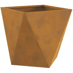 vidaXL Pflanzkübel Rostig 40 x 40 x 40 cm Wetterfeststahl