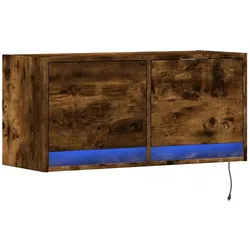 Helloshop26 - Multimedia-TV-Möbel TV-Regal Sideboard TV-Schrank Esszimmer- Wohnzimmer- Schlafzimmer-Wandmöbel mit LED-Beleuchtung 02_0027992
