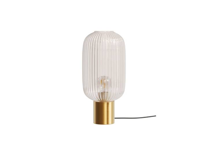 Lampe à poser en verre cannelé