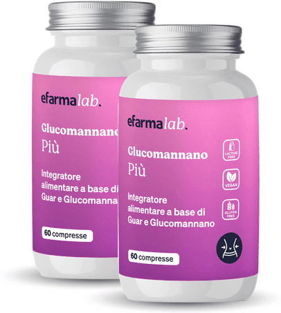 eFarmaLab Glucomannano Più Integratore Per Dimagrire Offerta BIPACCO 2X60 Compresse