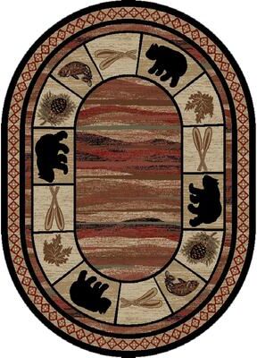 Mayberry Rug American Destination Vogel Lodge Bear Area Rug