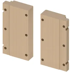 Tece profil Holzplattenset zur Aufnahme von Stützklappgriffen, 9042008 9042008