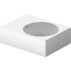 Duravit Scola Waschtisch, 615x460mm, mit Überlauf, 1 Hahnloch durchgestochen, Beckenposition rechts, 0685600011