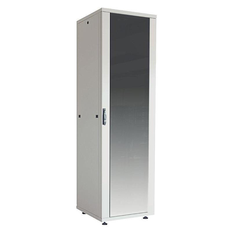 LogiLink 19" Netzwerkschrank Eco, 16 HE, lichtgrau (RAL7035) (16 HE, 19 Zoll Rack) (D16E66G)