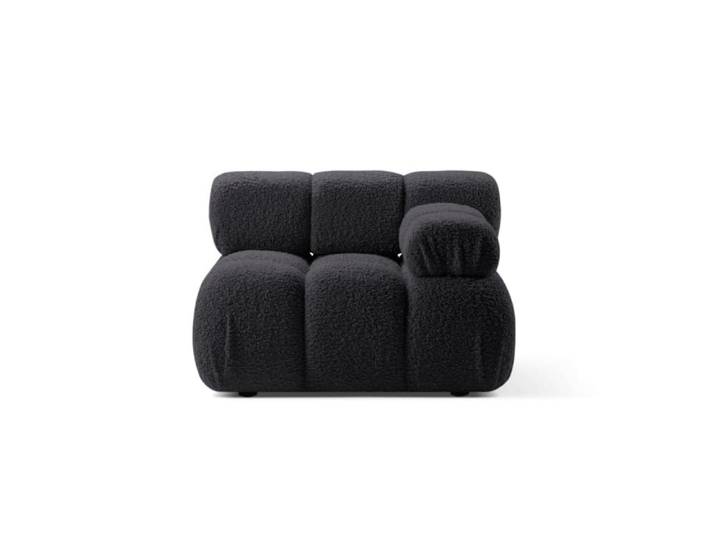Module droit en bouclé graphite