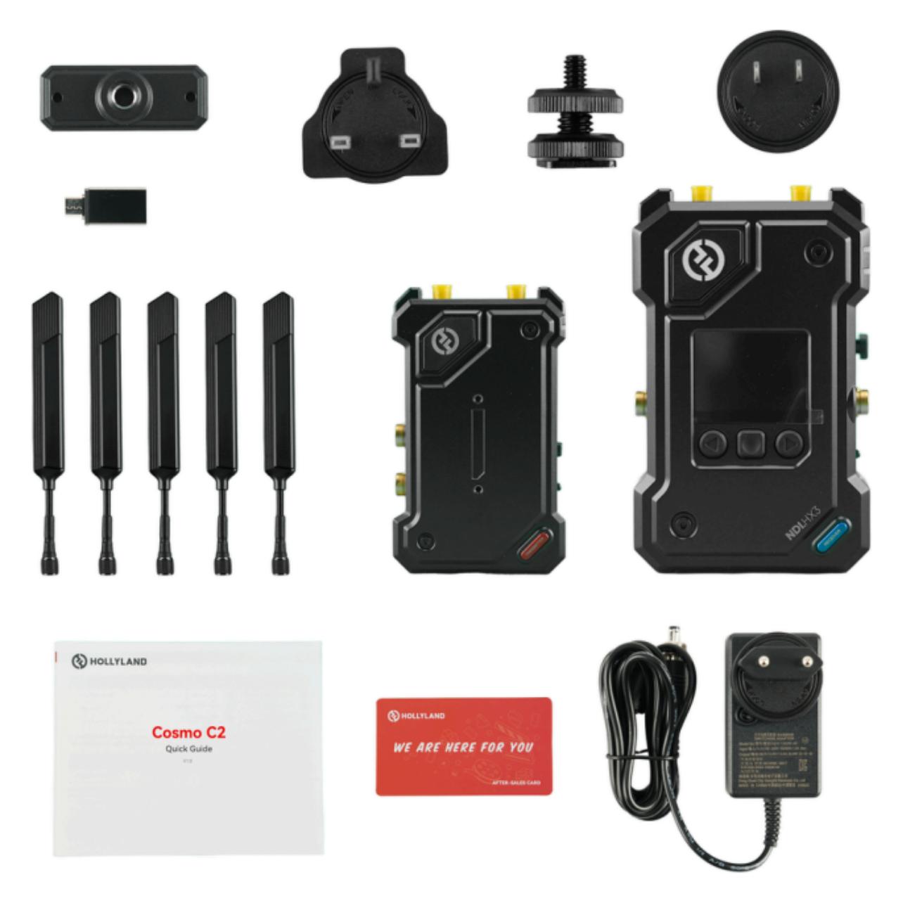 Hollyland Cosmo C2 Wireless Video Transmission System Transmitter/Receiver Kit (Funk) (Cosmo C2 2TX & 1RX)