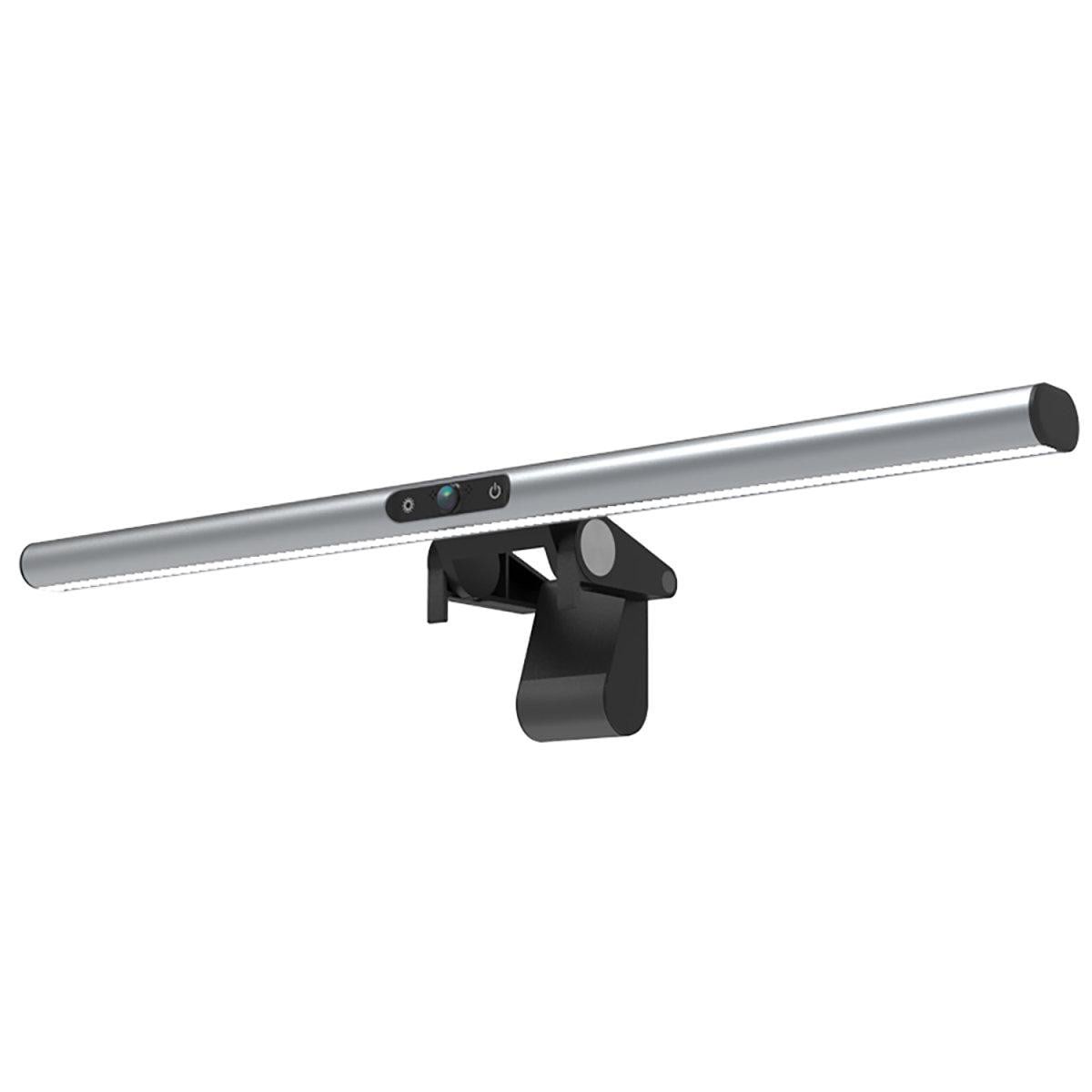 4smarts 2in1 FullHD Webcam, + LightBar Pro Monitorlampe, silber 456486