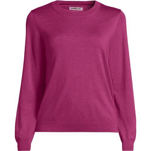 Merino-Pullover für Damen in Petite-Größe, Damen, size: petite, Pink, Wolle, by Lands' End