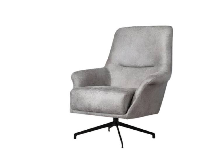 Xlmoebel Sessel Grauer Ledersessel im modernen Design für stilvolle Entspannung (1-St., Sessel), Hergestellt in Europa