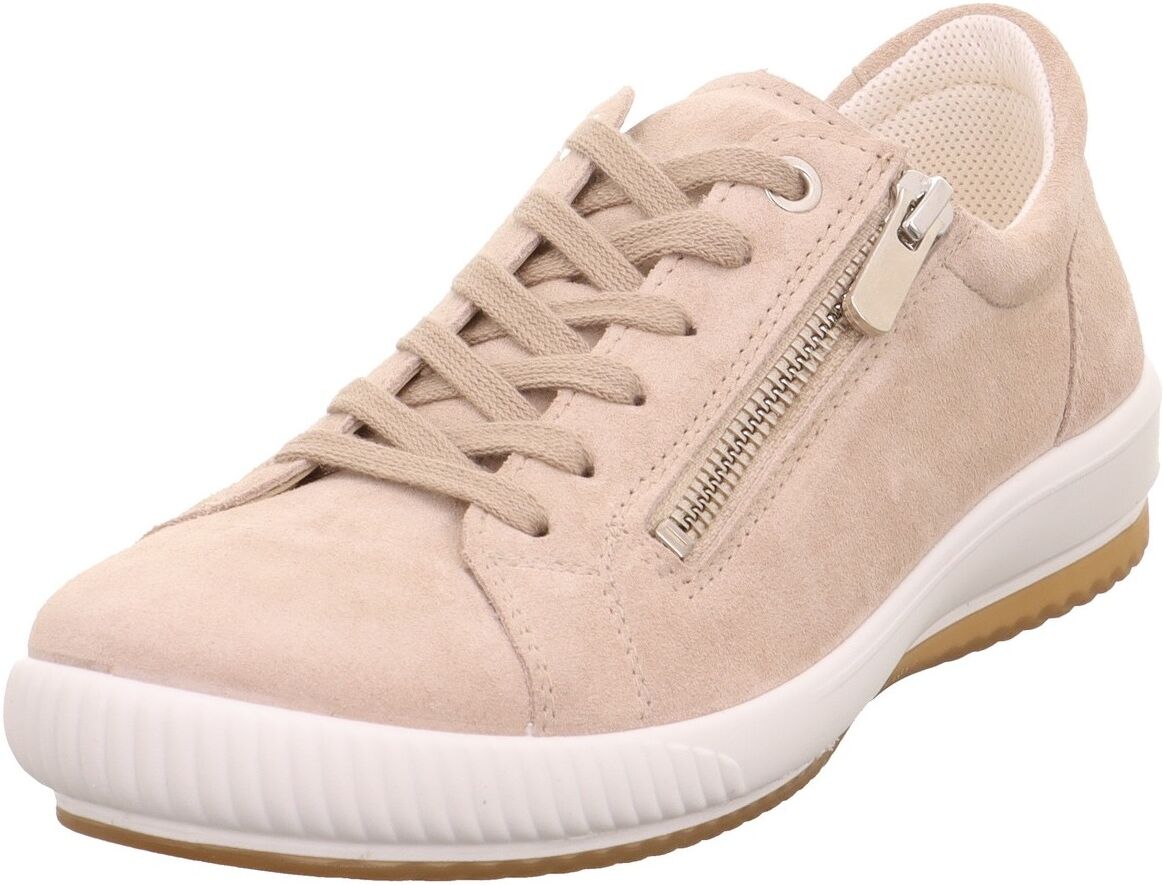 Sneaker LEGERO "TANARO 5.0", Damen, Gr. 36, Textil, beige (tasso (beige)), Veloursleder, unifarben, Schuhe Sneaker, Komfortschuh, Freizeitschuh, Schnürschuh mit Reissverschluss tasso (beige) 36, Textil