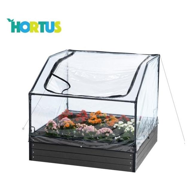NSH Nordic HORTUS Bed-drivhus lav, 109 x 109 x 40/70 cm (211-101) (5705858054254)