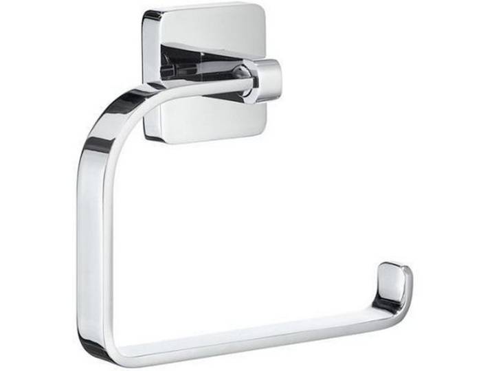 Toilettenpapierhalter, Chromfarben, Metall, 13.30x16.50x6.10 cm, Badezimmer, WC Ausstattung, Toilettenpapierhalter