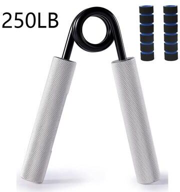Multicon Wholesale Hub Fitness Equipment For Men, Aluminum Alloy Hand Gripper, Arm Finger Strength Training, Sponge Sleeve Spring Steel 250lb