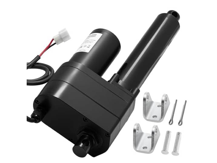 VEVOR Actionneur Linéaire 12 V\, Actionneur à Mouvement Linéaire Ultra-résistant Course 200 mm\, IP65\, 9000 N\, 5 mm/s\, avec Support Montage\, pour Machines Industrielles\, Navires\, Systèmes Levage Lourds