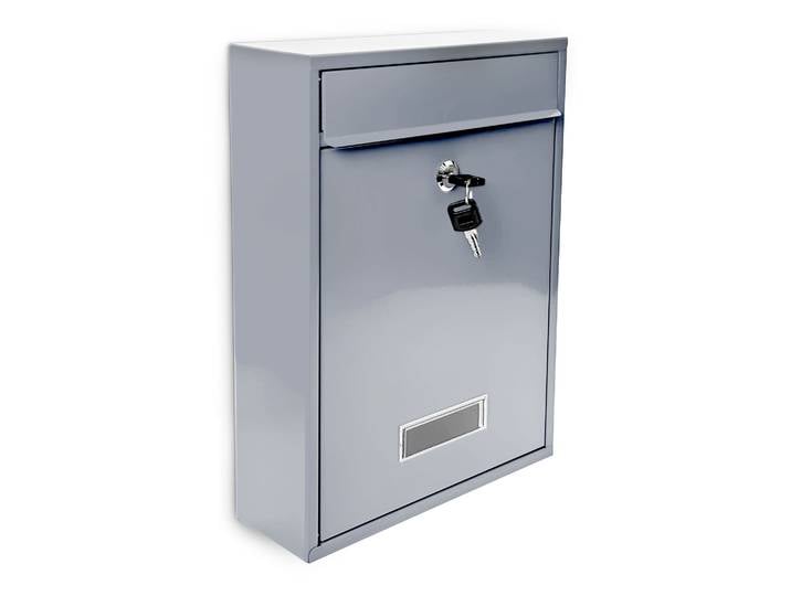 Briefkasten Design 35cm Farbauswahl Silber