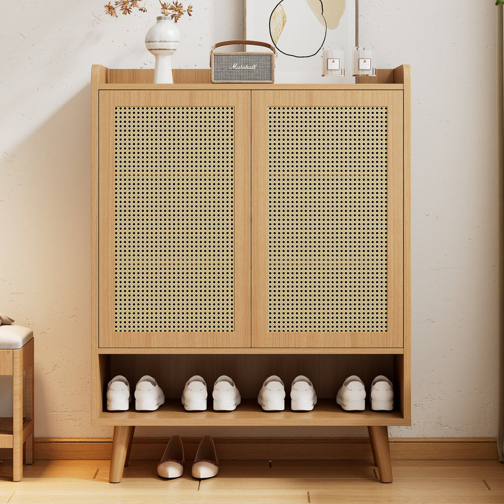 Bloomsbury Market Shoe Storage Cabinet Light Oak 16